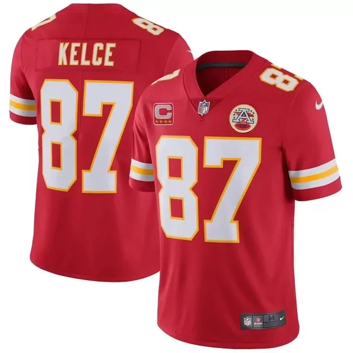 Travis Kelce Kansas City Chiefs Red Women's All Stitched Vapor Jersey | Perfect Fan Gear | For Men, Women & Youth