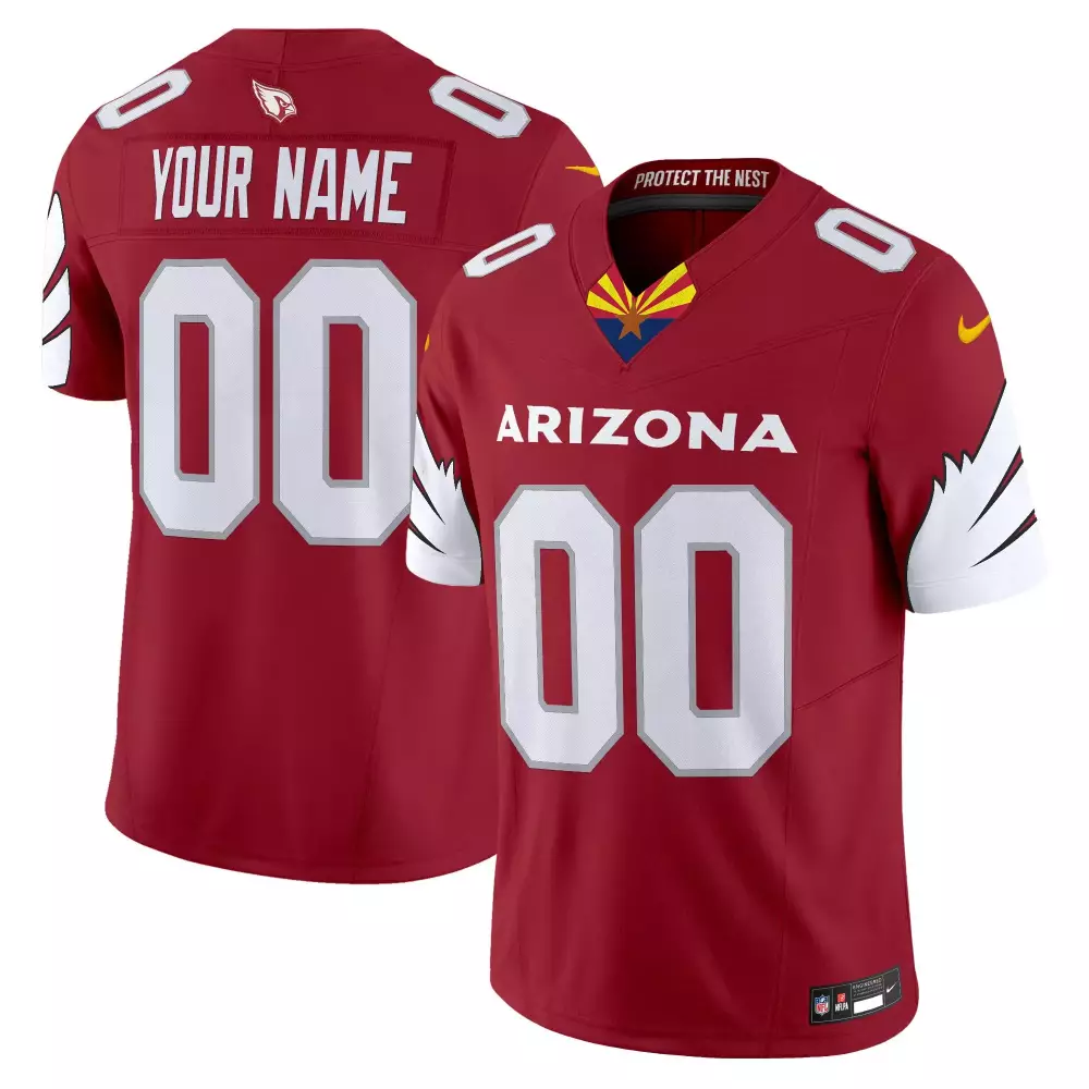red men arizona cardinals 2024 special vapor limited custom jersey v2 all stitched