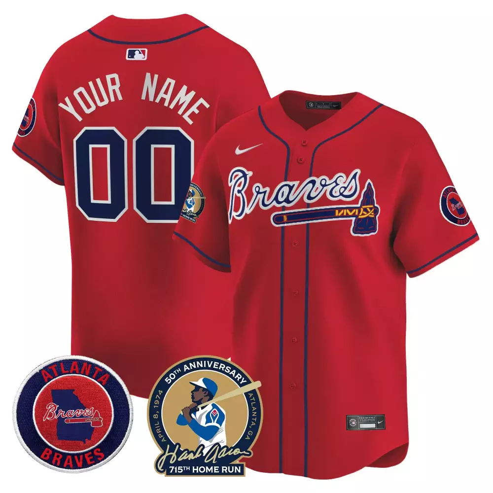 red youth atlanta braves dragon ball son goku vapor premier limited custom jersey printed