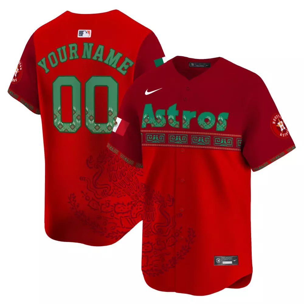 Youth Houston Astros Mexico Vapor Premier Jersey V4 | Limited Edition Custom Stitched Fan Gear | For Men, Women & Youth