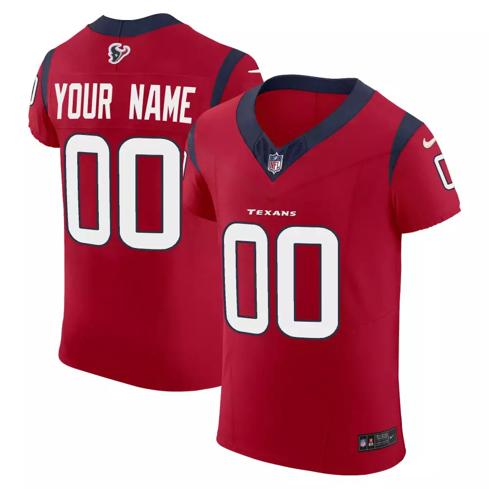 red youth houston texans vapor elite custom jersey all stitched
