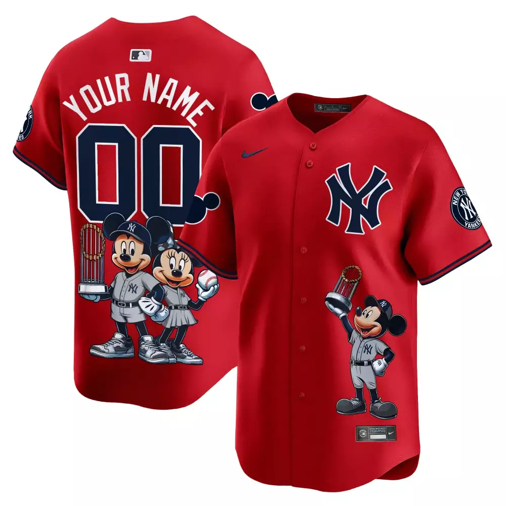 red youth new york yankees deadpool premier limited custom jersey printed