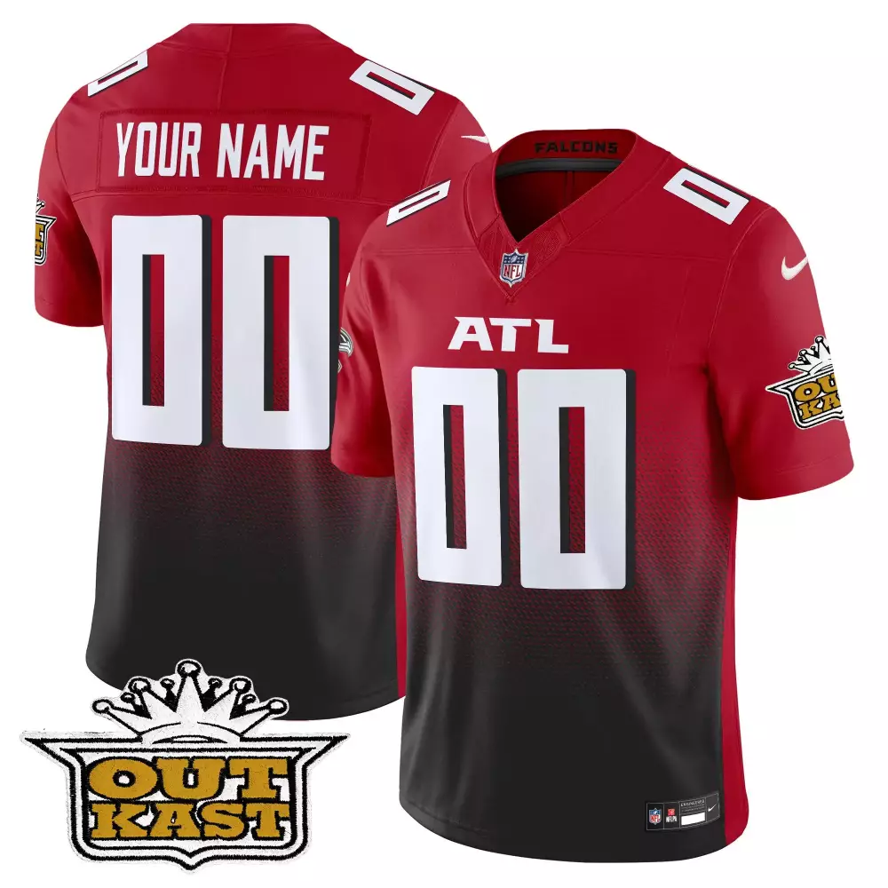 red youth atlanta falcons game custom jersey all stitched