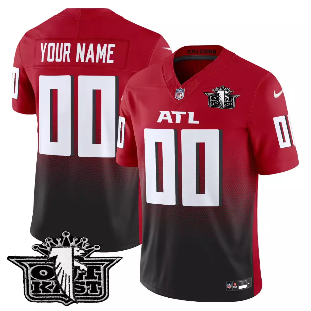 red youth atlanta falcons game custom jersey all stitched