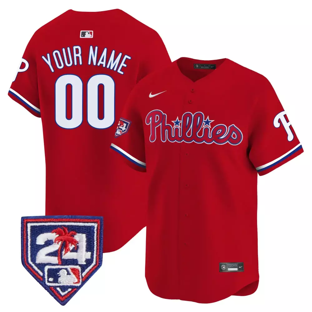 Youth Red Philadelphia Phillies 2024 NL East Division Champions Gold Vapor Premier Jersey | Limited Edition Custom Gear | For Men, Women & Youth