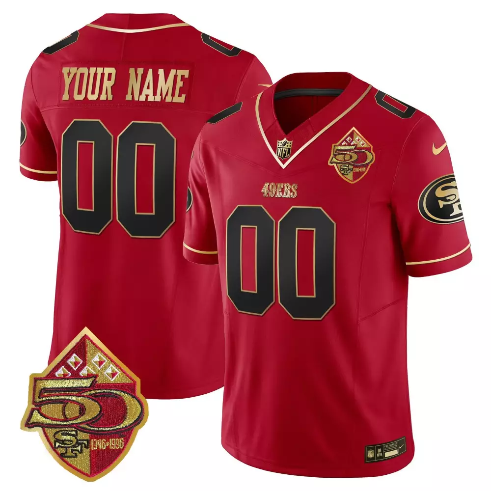 Youth San Francisco 49ers 50th Anniversary Patch Vapor Limited Jersey | Celebrate the Legacy | Fan Gear for Game Day | For Men, Women & Youth