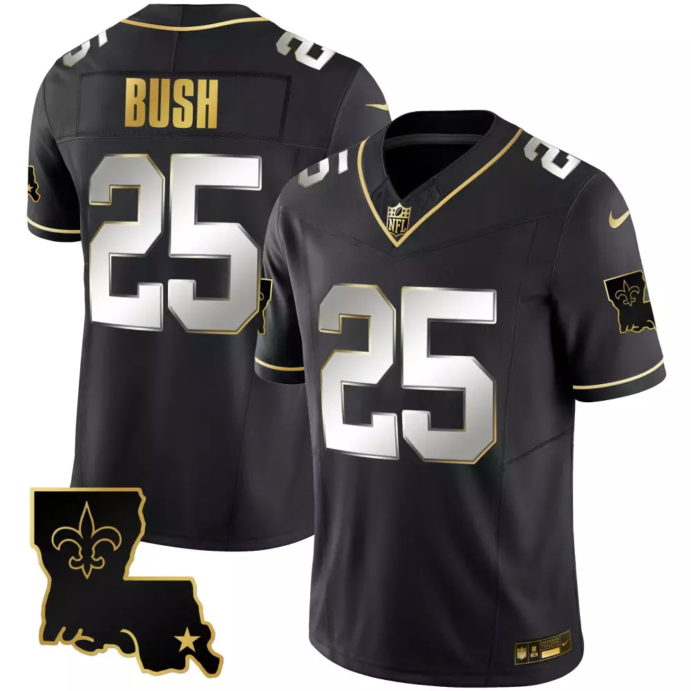 reggie bush black limited mens new orleans saints 1987 legacy gold vapor jersey all stitched