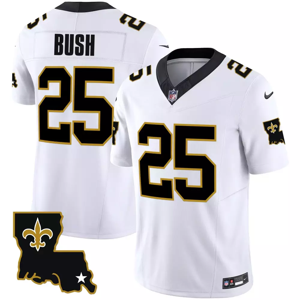 reggie bush white mens new orleans saints 1987 legacy vapor jersey all stitched