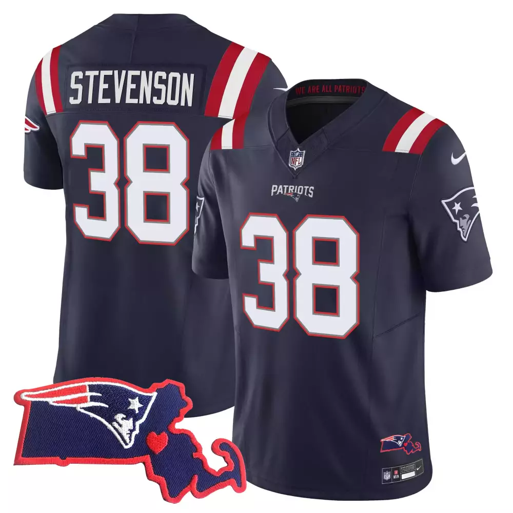 rhamondre stevenson navy womens new england patriots bill belichick 6x champions vapor jersey all stitched