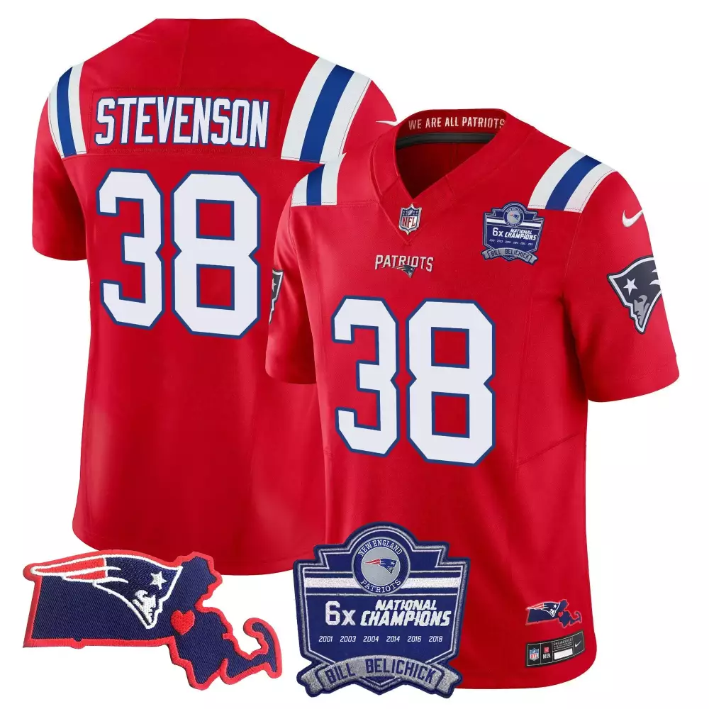 rhamondre stevenson red womens new england patriots 1996 throwback limited vapor jersey all stitched