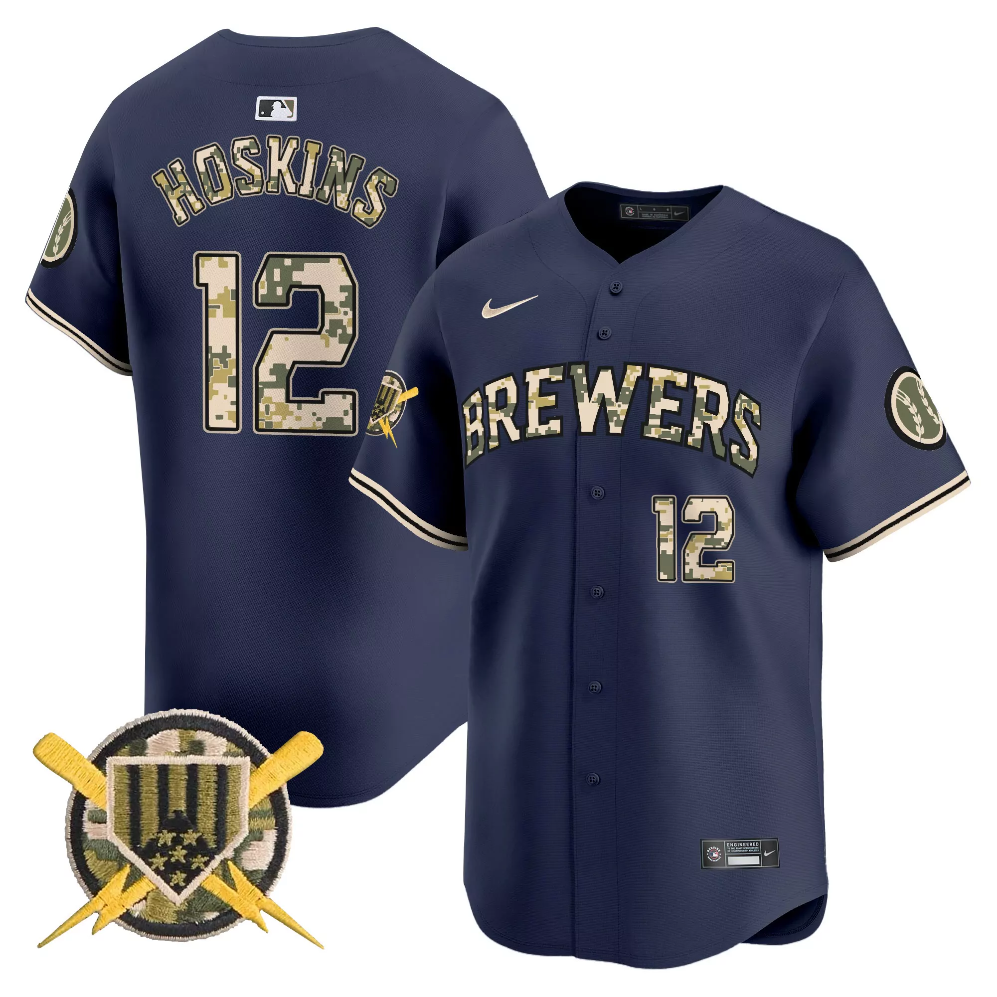 rhys hoskins men milwaukee brewers 2024 independence day vapor premier limited jersey all stitched