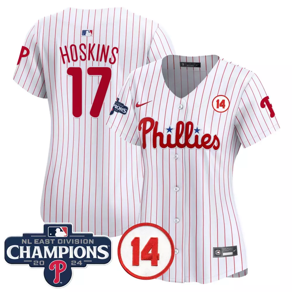rhys hoskins white mens philadelphia phillies red october patch flex base jersey all stitched