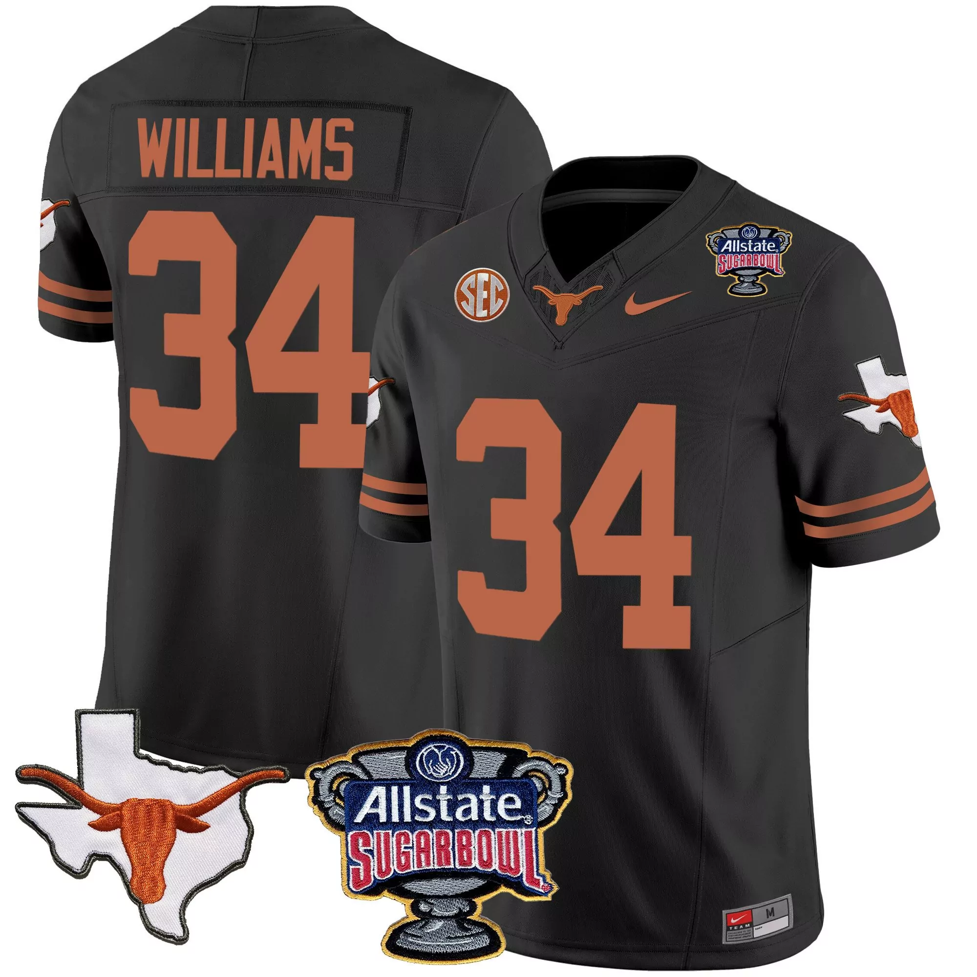 ricky williams black mens texas longhorns special vapor limited jersey all stitched