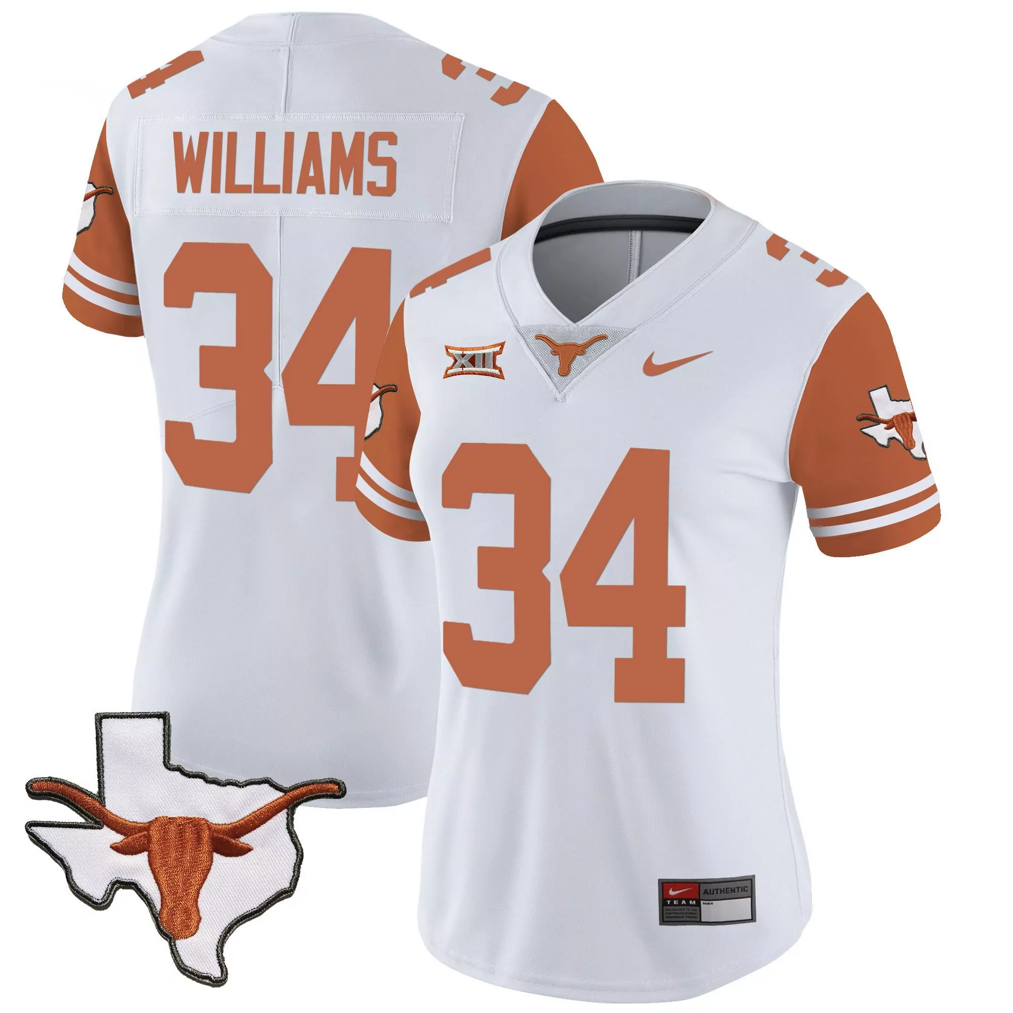 ricky williams orange sleeves mens texas longhorns vapor limited jersey all stitched