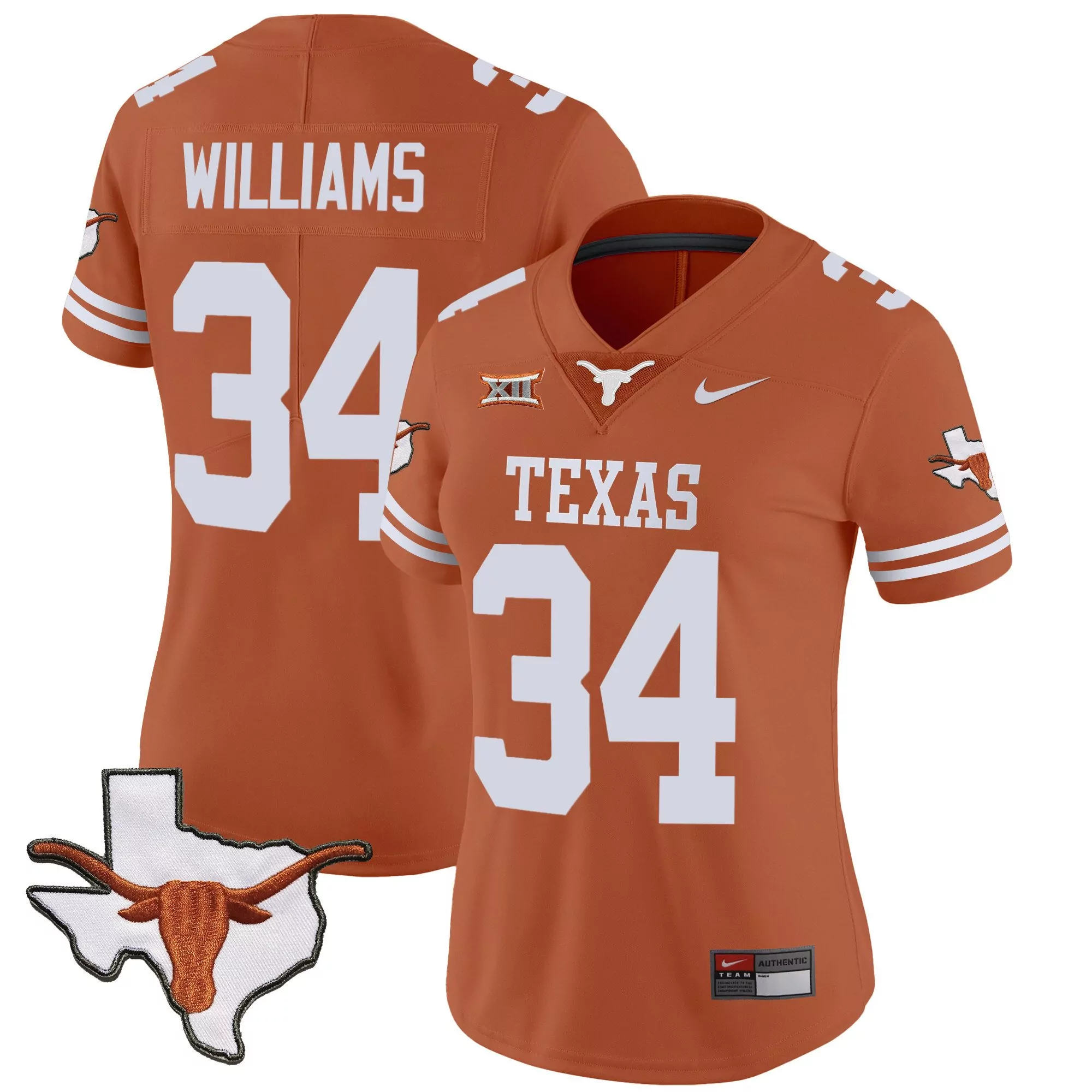 ricky williams orange sleeves mens texas longhorns vapor limited jersey all stitched