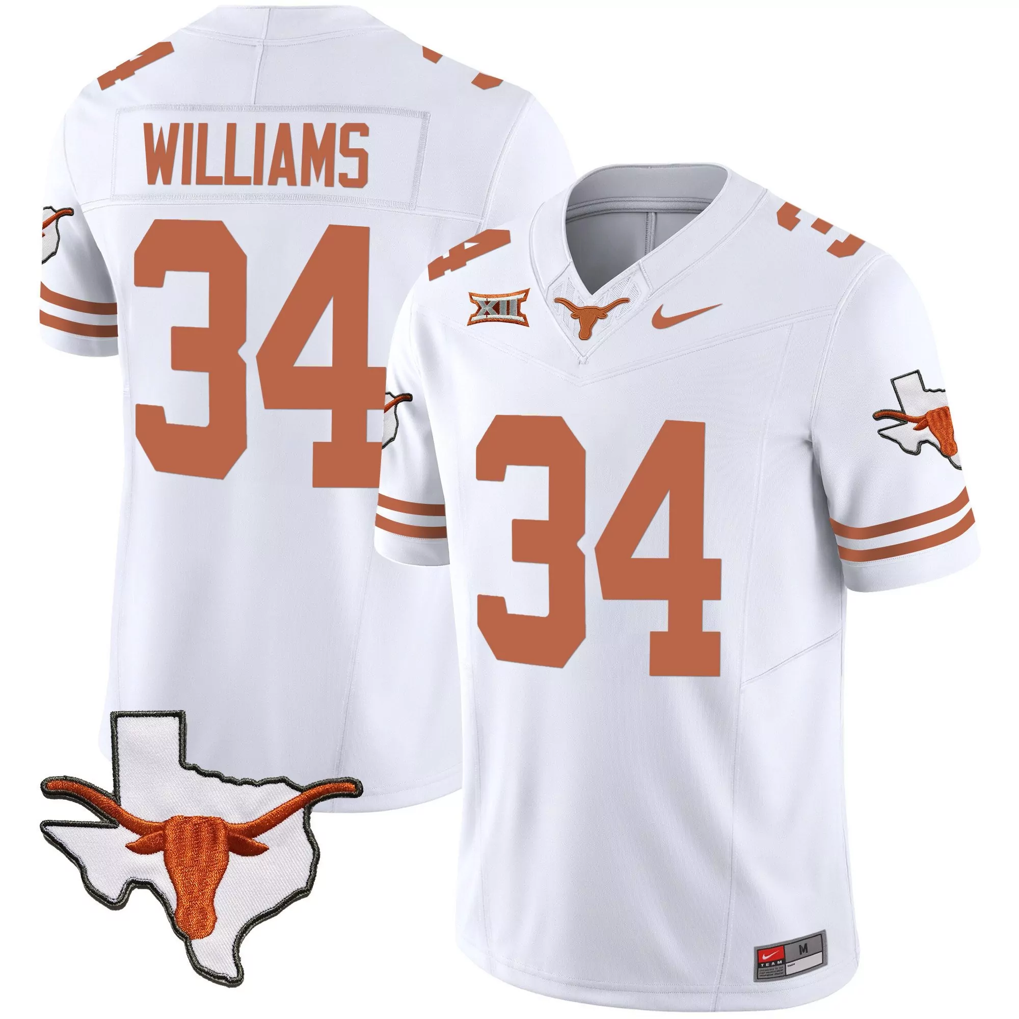 ricky williams white mens texas longhorns vapor limited jersey all stitched