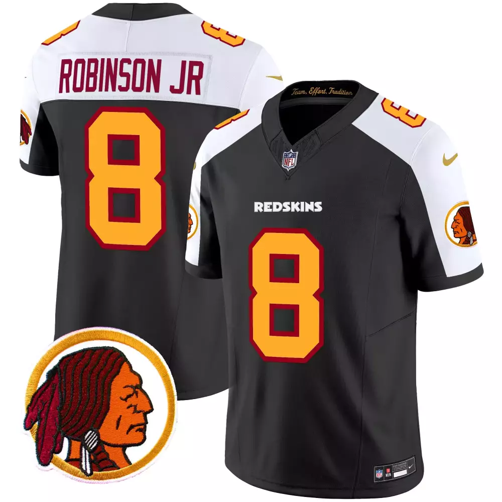 robinson jr black alternate mens washington redskins throwback vapor limited jersey v2 all stitched