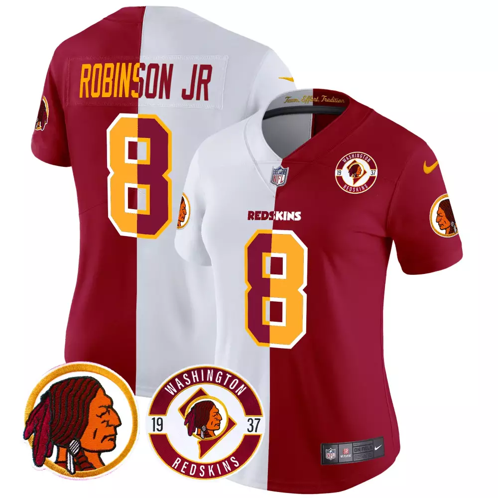 robinson jr half womens washington redskins 2024 vapor limited jersey est 1937 patch all stitched