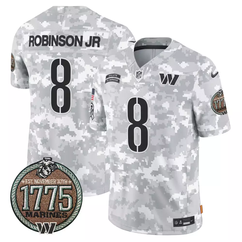 Robinson Jr. Half Men's Washington Commanders 90th Sean Taylor Patch Vapor Limited Jersey | All Stitched | Game Day Outfit for Men, Women & Youth