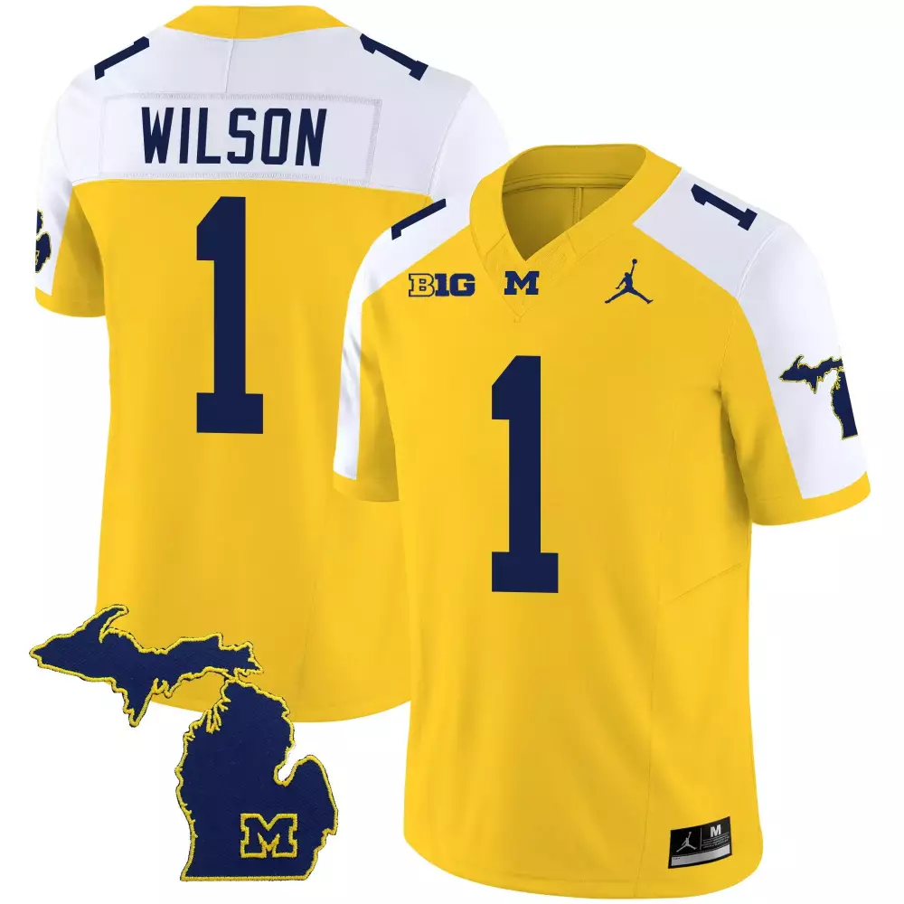 Roman Wilson Michigan Wolverines 2023 Special Jersey V2 | Maize Alternate Stitched | Limited Edition Fan Gear | For Men, Women & Youth