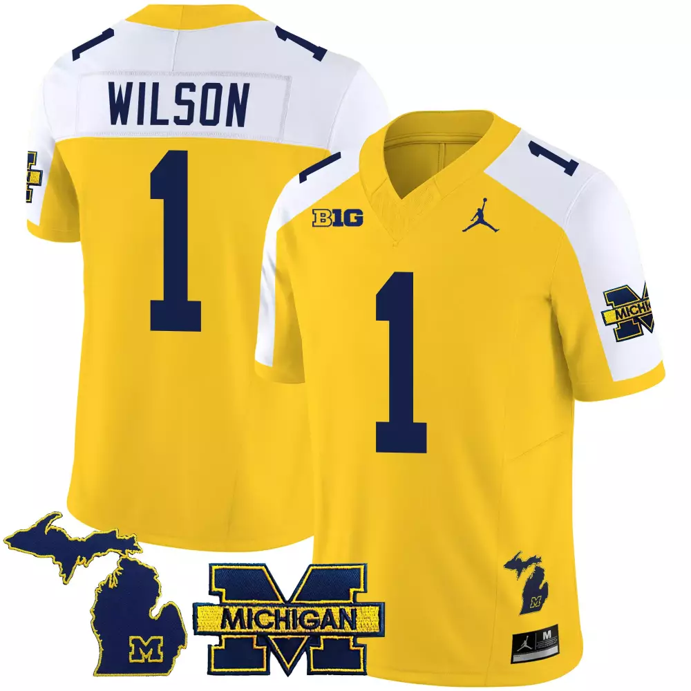 Roman Wilson Michigan Wolverines 2023 Special Jersey V3 | Maize Alternate Stitched | Replica Fan Gear | For Men, Women & Youth