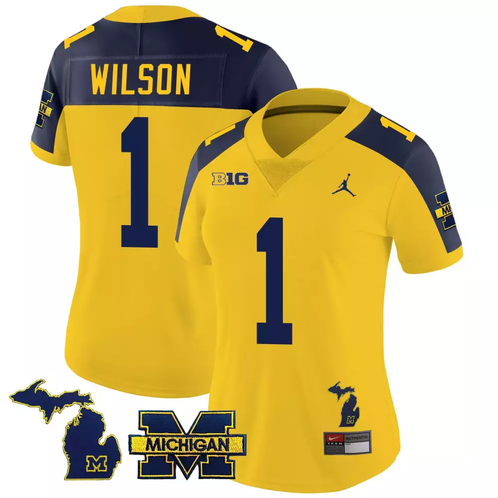 Roman Wilson Michigan Wolverines 2023 Special Jersey | Maize Alternate Women's Stitched | Limited Edition Fan Gear | For Women & Youth