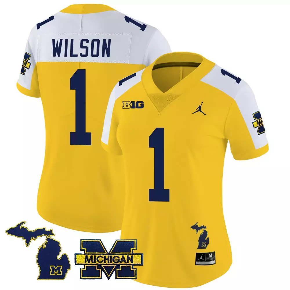 Roman Wilson Michigan Wolverines 2023 Special Jersey V3 | Maize Alternate Stitched | Replica Fan Gear | For Men, Women & Youth