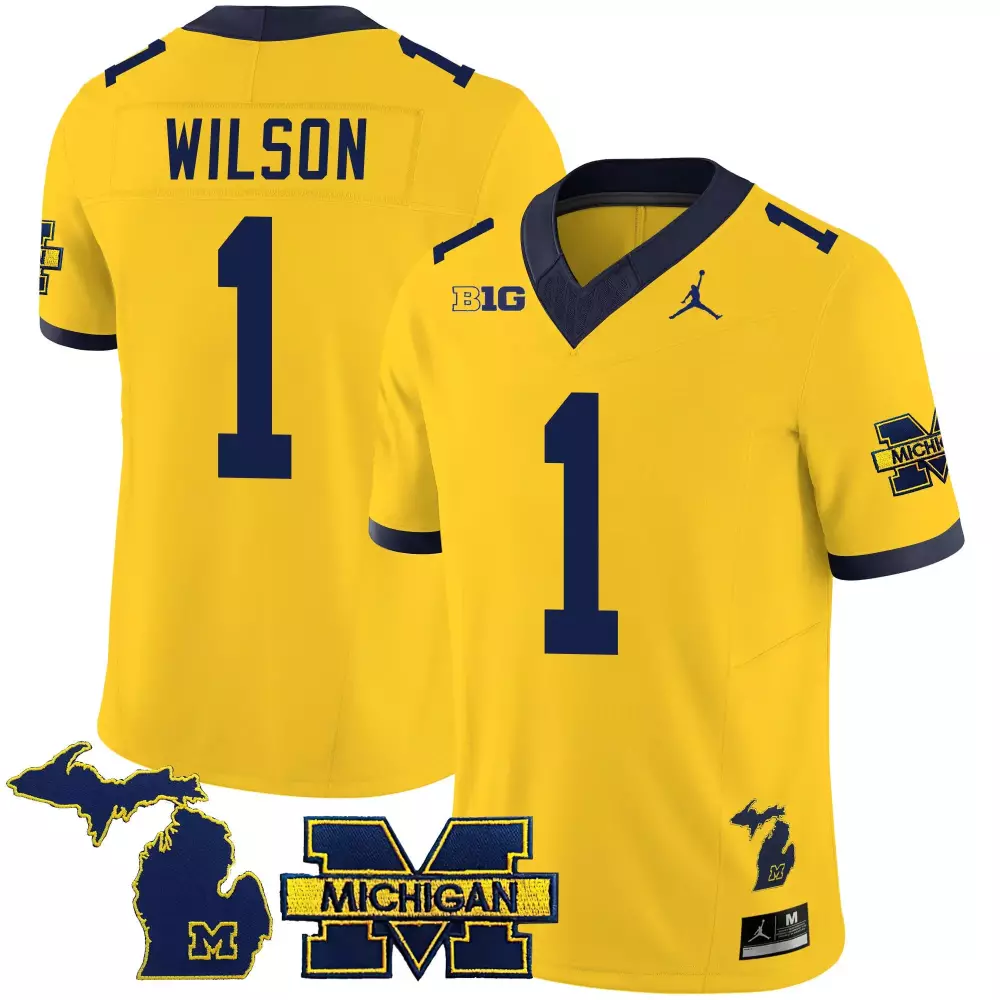 Roman Wilson Michigan Wolverines 2023 Special Jersey V3 | Maize Alternate Stitched | Replica Fan Gear | For Men, Women & Youth