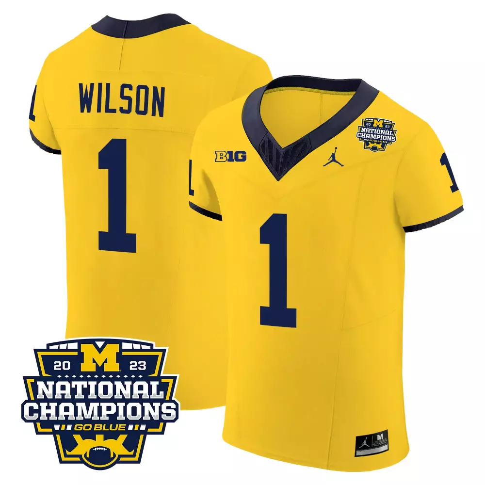 Roman Wilson Michigan Wolverines Vapor Elite Jersey | Maize Stitched | Limited Edition Fan Gear | For Men, Women & Youth