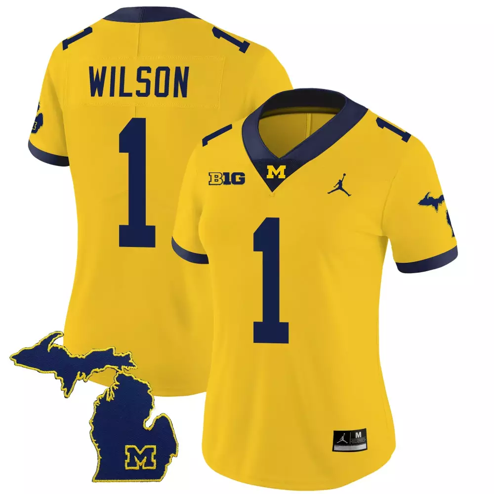 Roman Wilson Michigan Wolverines 2023 Special Jersey | Maize Stitched | Women's Fan Gear | For Men, Women & Youth