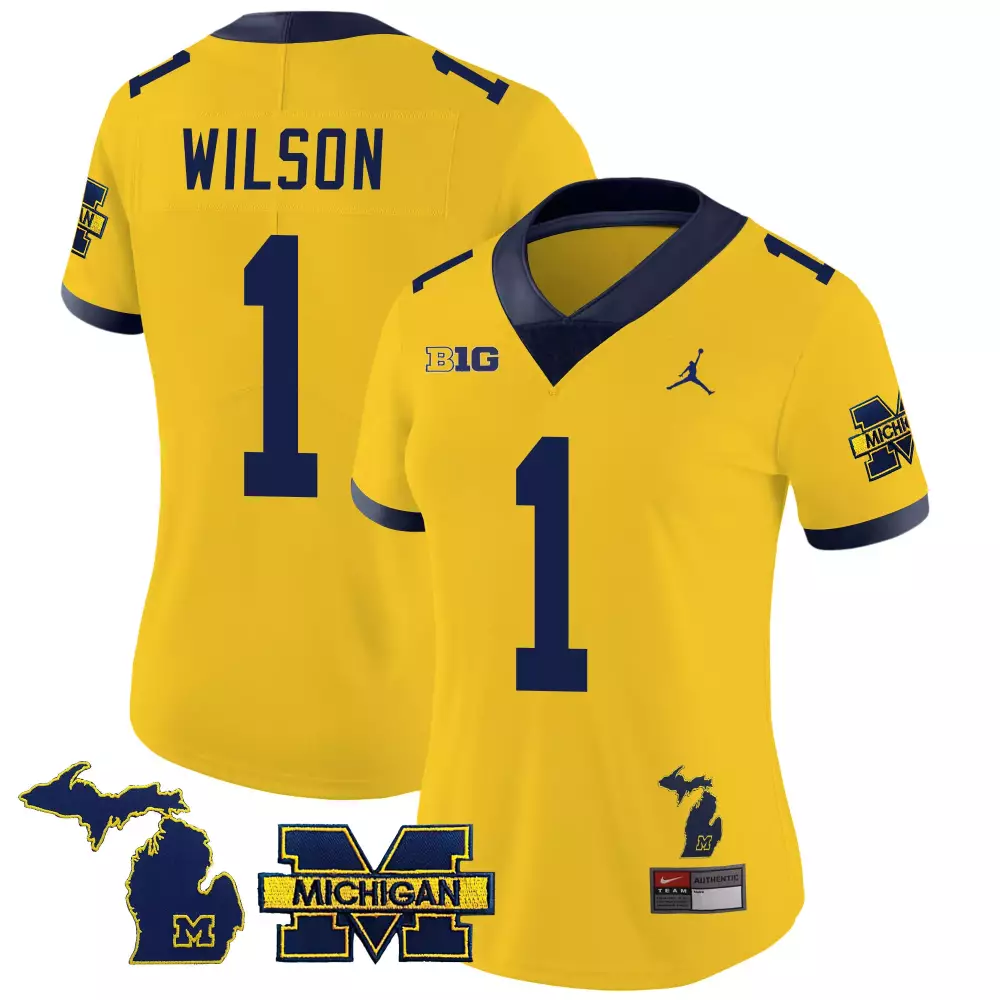 Roman Wilson Michigan Wolverines 2023 Special Jersey | Maize Stitched | Women's Fan Gear | For Men, Women & Youth