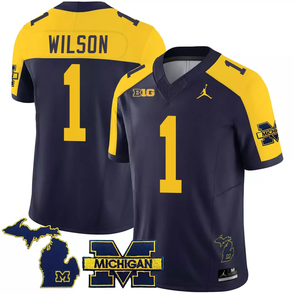 Roman Wilson Michigan Wolverines 2023 Special Jersey | Navy Alternate Vapor Stitched | Men's Fan Gear | For Men, Women & Youth