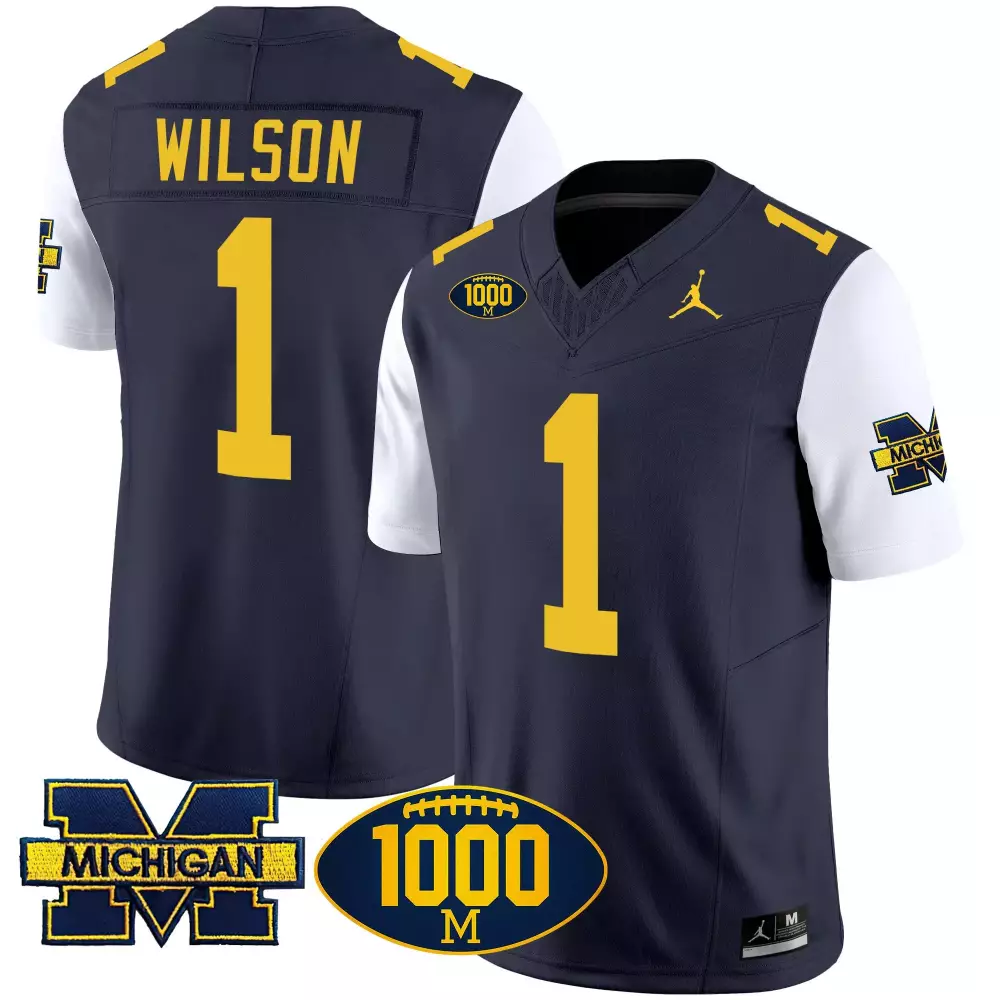 roman wilson white mens michigan wolverines tm42 patch vapor limited jersey all stitched