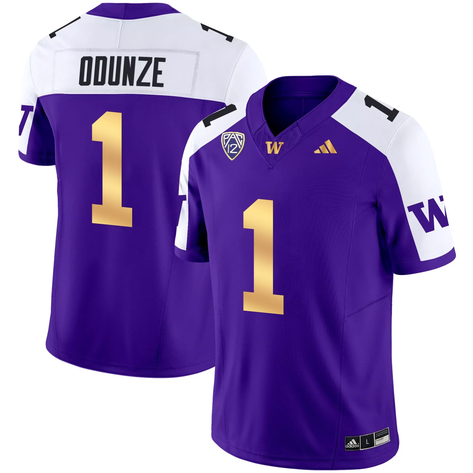 rome odunze mens washington huskies sugar bowl washington patch vapor jersey all stitched