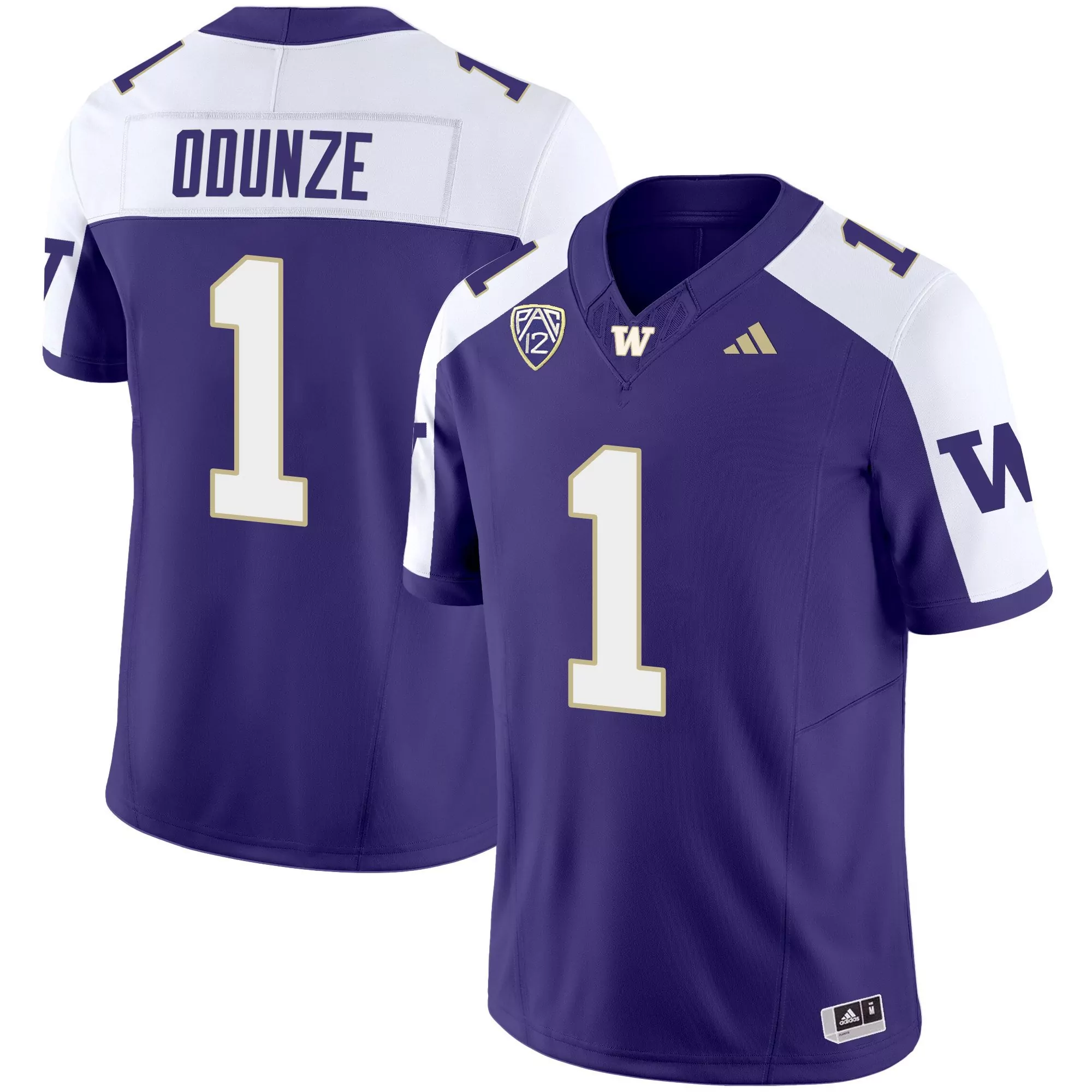rome odunze purple alternate mens washington huskies 2024 vapor limited jersey v3 all stitched