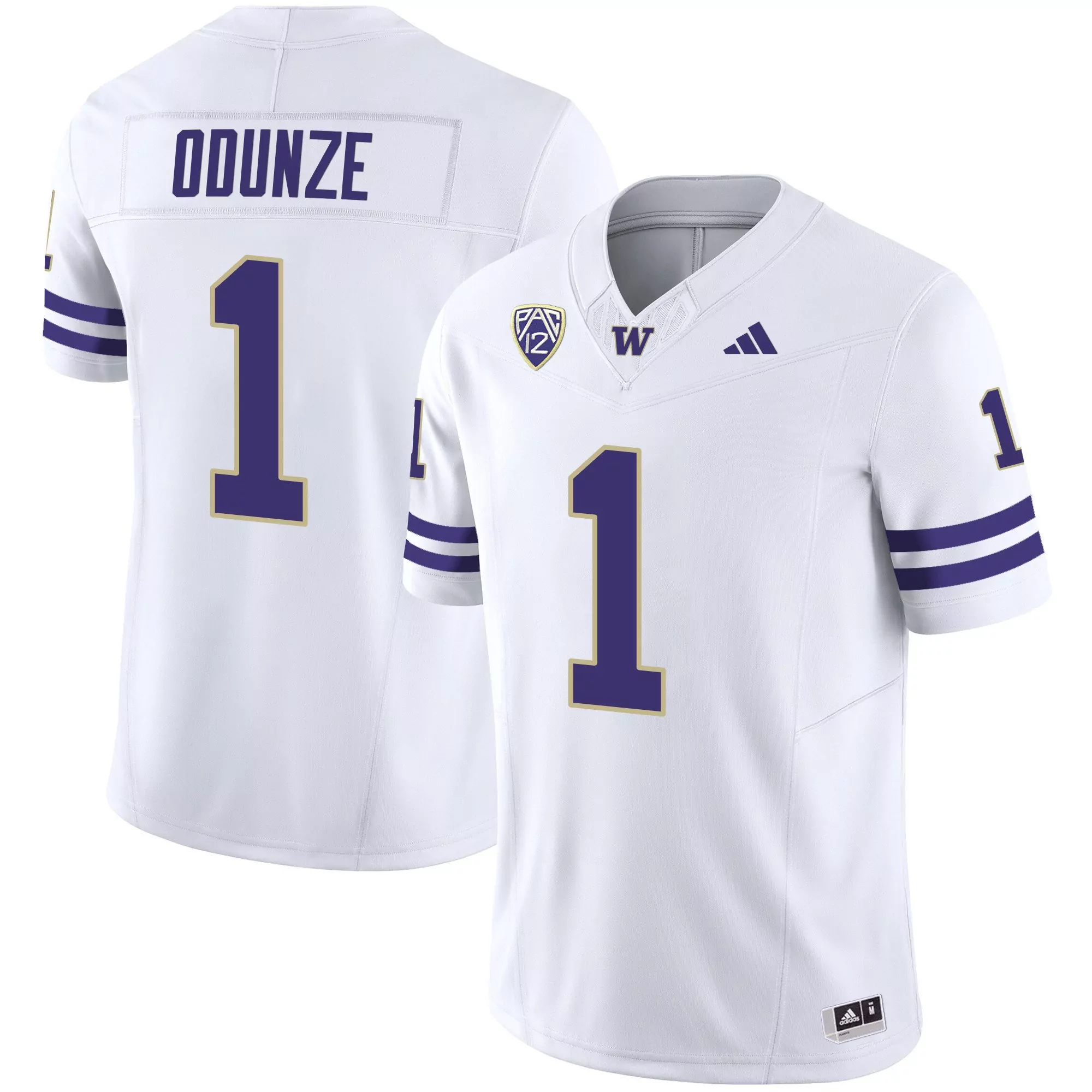 rome odunze white mens washington huskies 2024 vapor limited jersey v3 all stitched