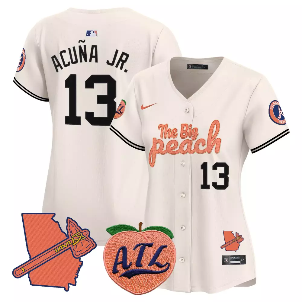 ronald acuna jr cream unisex atlanta braves joker vapor premier limited jersey printed