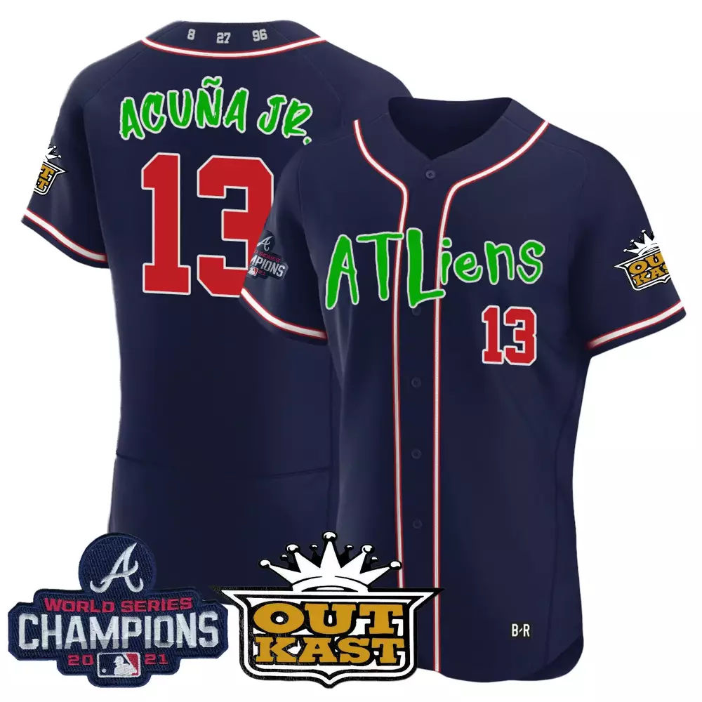 Ronald Acuña Jr. Atlanta Braves 2023 City Connect Gold Jersey | Stitched Flex Base | Limited Edition Fan Gear | For Men, Women & Yout