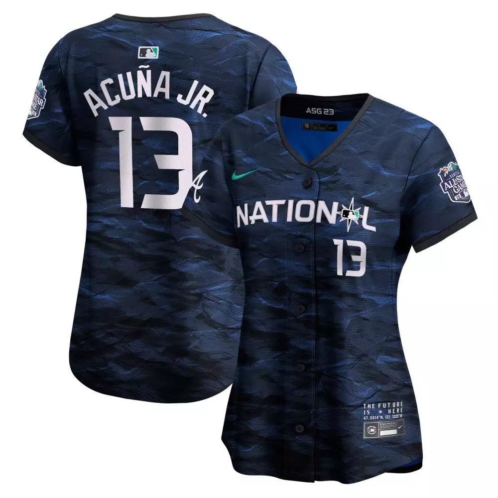 ronald acuna jr royal womens atlanta braves 2024 fourth of july vapor premier limited jersey v2 all stitched