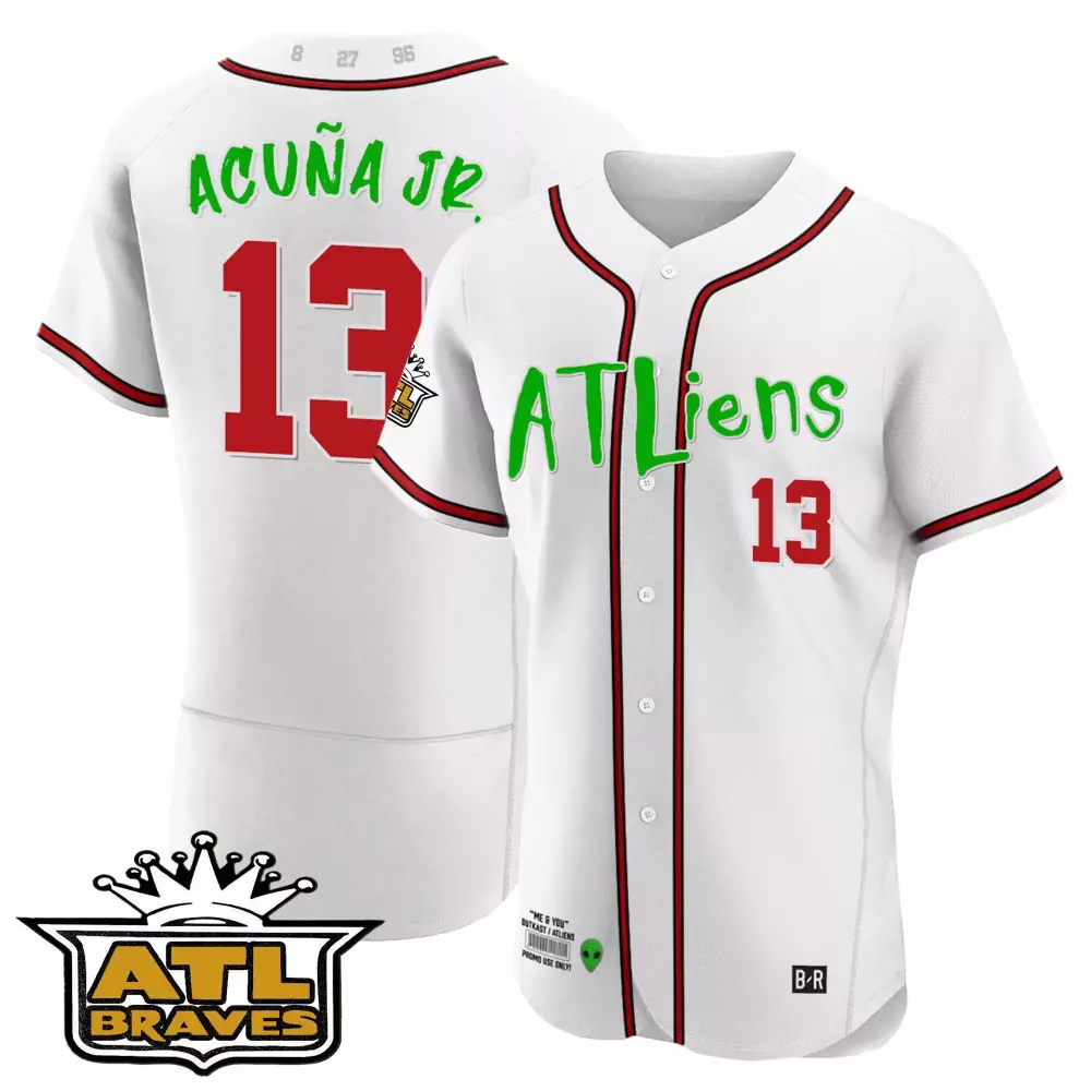 ronald acuna jr white mens atlanta braves acdc vapor premier limited jersey all stitched