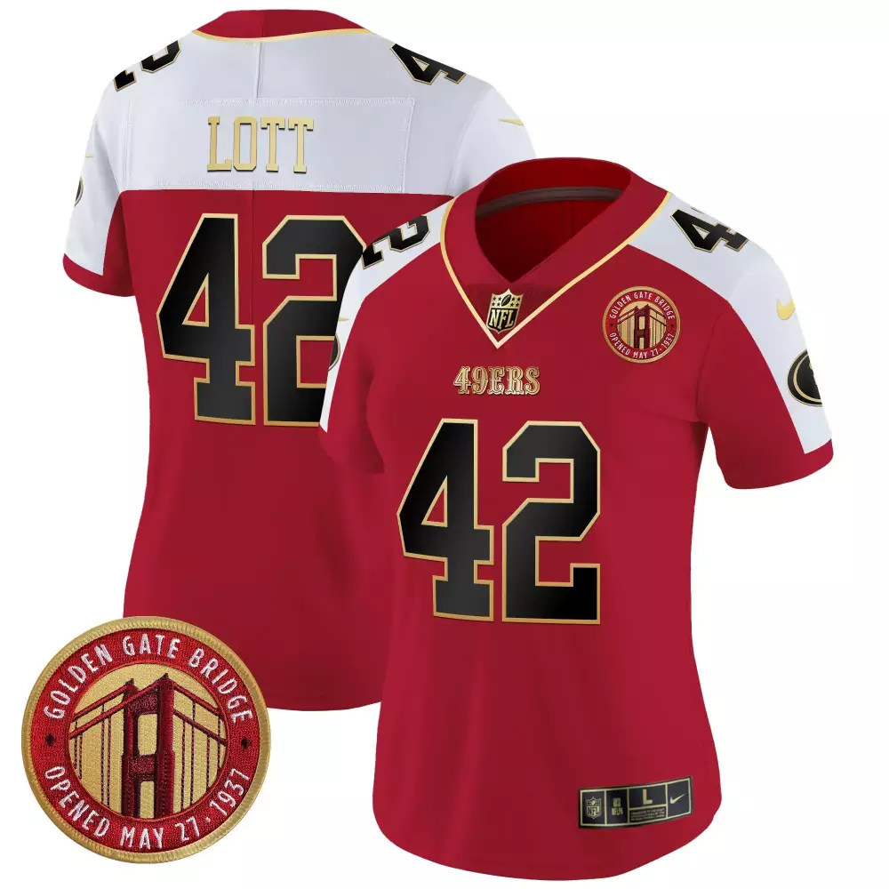 Ronnie Lott San Francisco 49ers Alternate Women's Vapor Limited Jersey | Est. 1946 Patch | For Women