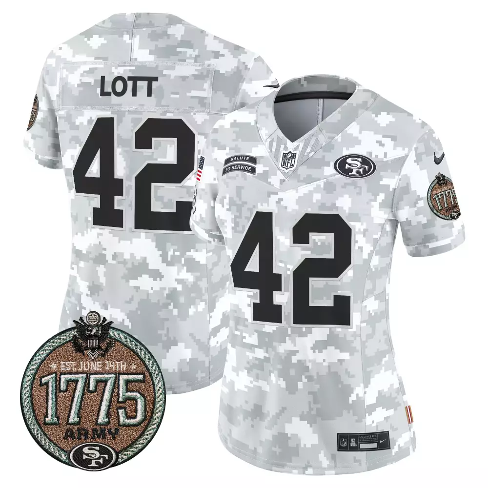 Ronnie Lott San Francisco 49ers Alternate Women's Vapor Limited Jersey | Super Bowl LVIII Patch | For Women