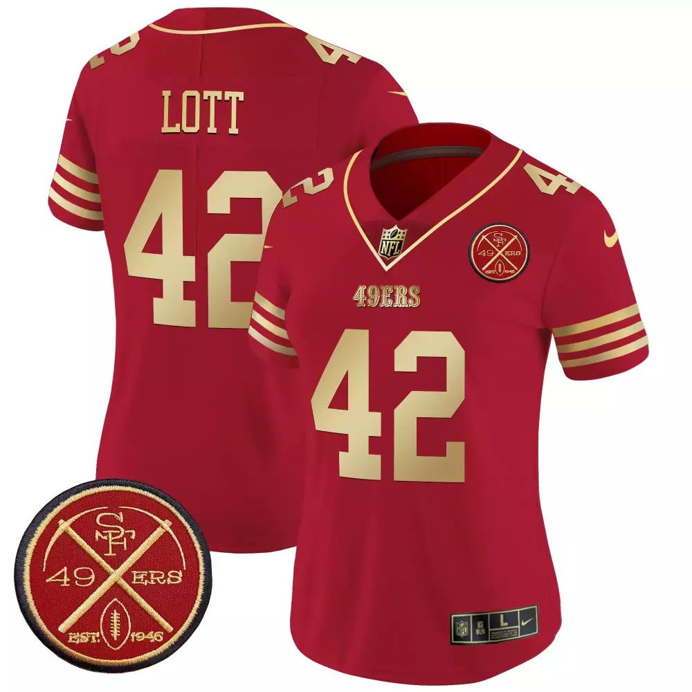 Ronnie Lott Red Alternate 49ers Mexico Vapor Limited Jersey | Stitched Style | Fan Gear for Men, Women & Youth