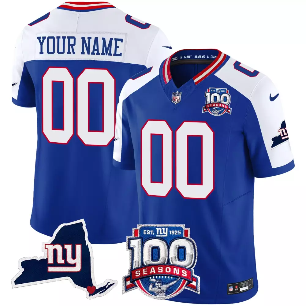 red youth new york giants new york state map patch limited custom jersey all stitched