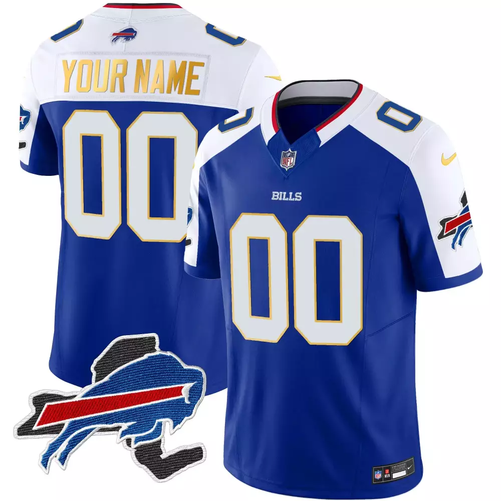 royal alternate women buffalo bills 2023 afc east champions patch vapor custom jersey v2 all stitched