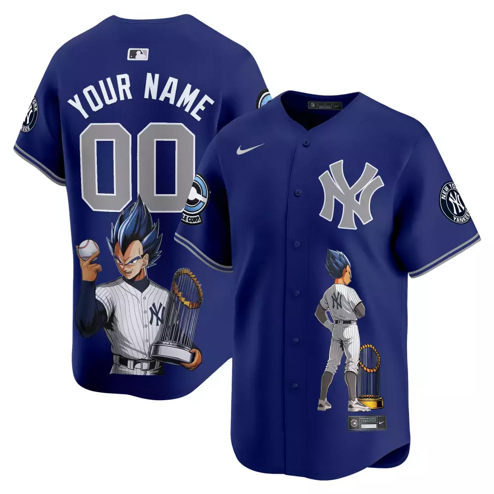 royal men new york yankees 2024 independence day vapor premier limited custom jersey all stitched