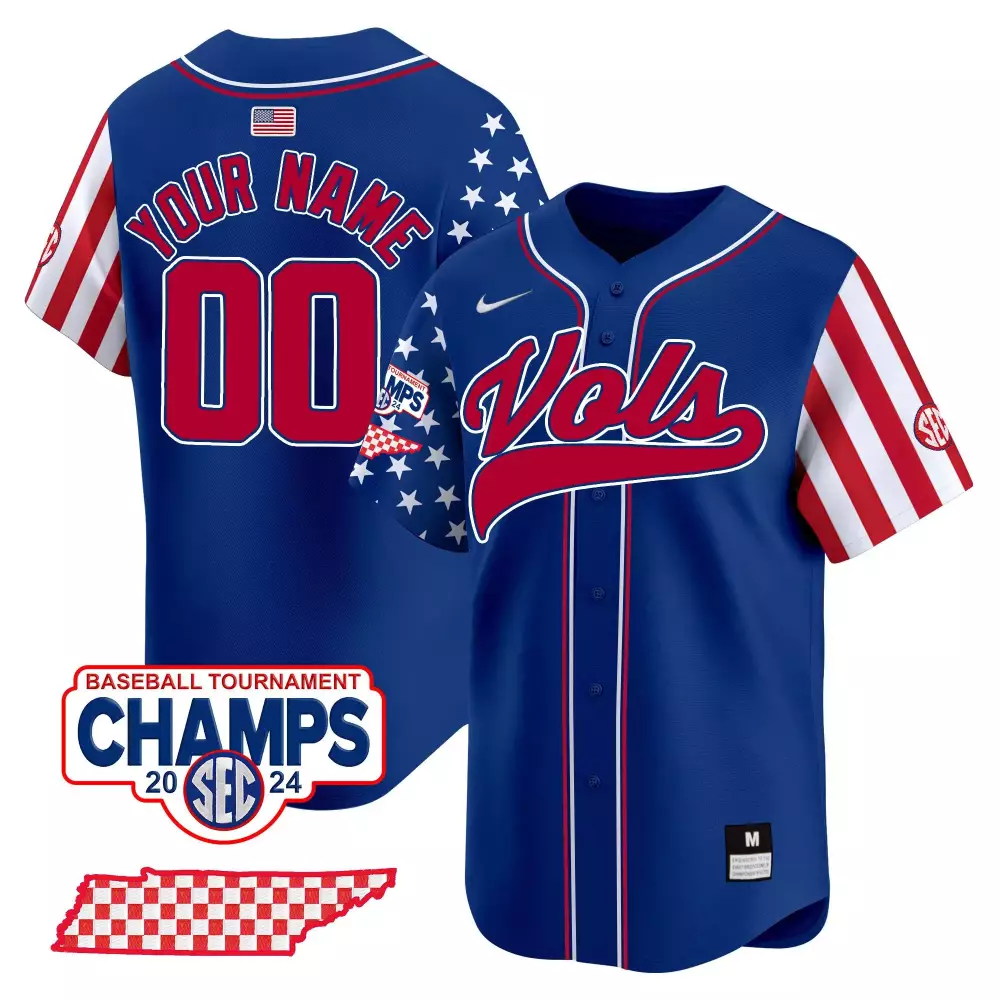 red youth tennessee volunteers 2024 independence day vapor premier limited custom jersey all stitched