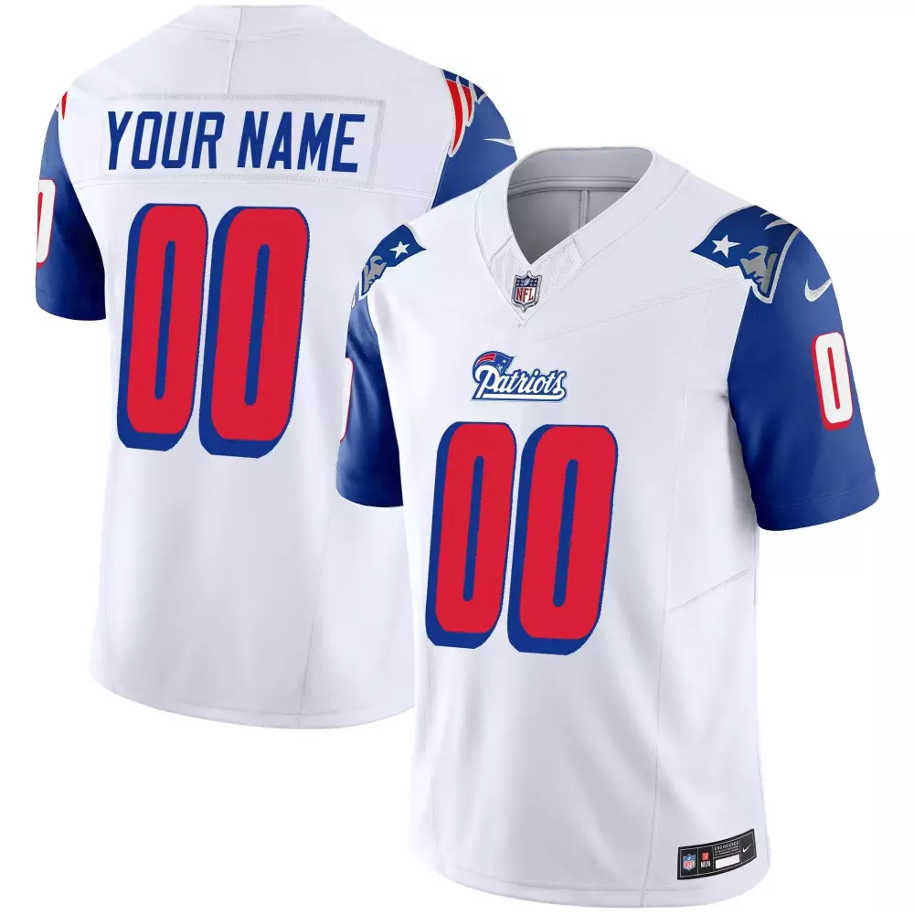 royal sleeves men new england patriots 1996 throwback limited vapor custom jersey all stitched