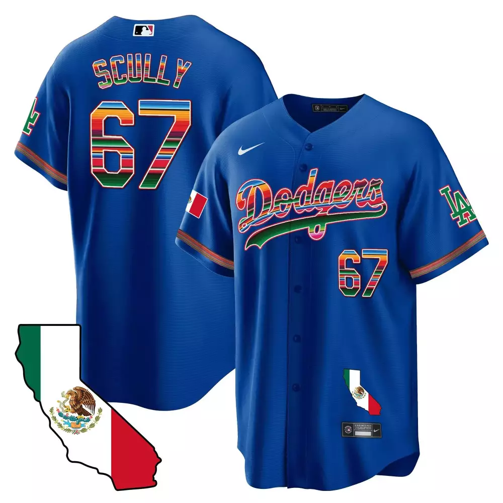 Vin Scully Dodgers Mexico Bald Eagle Vapor Premier Jersey V3 | Limited Edition Printed Fan Gear | For Men, Women & Youth