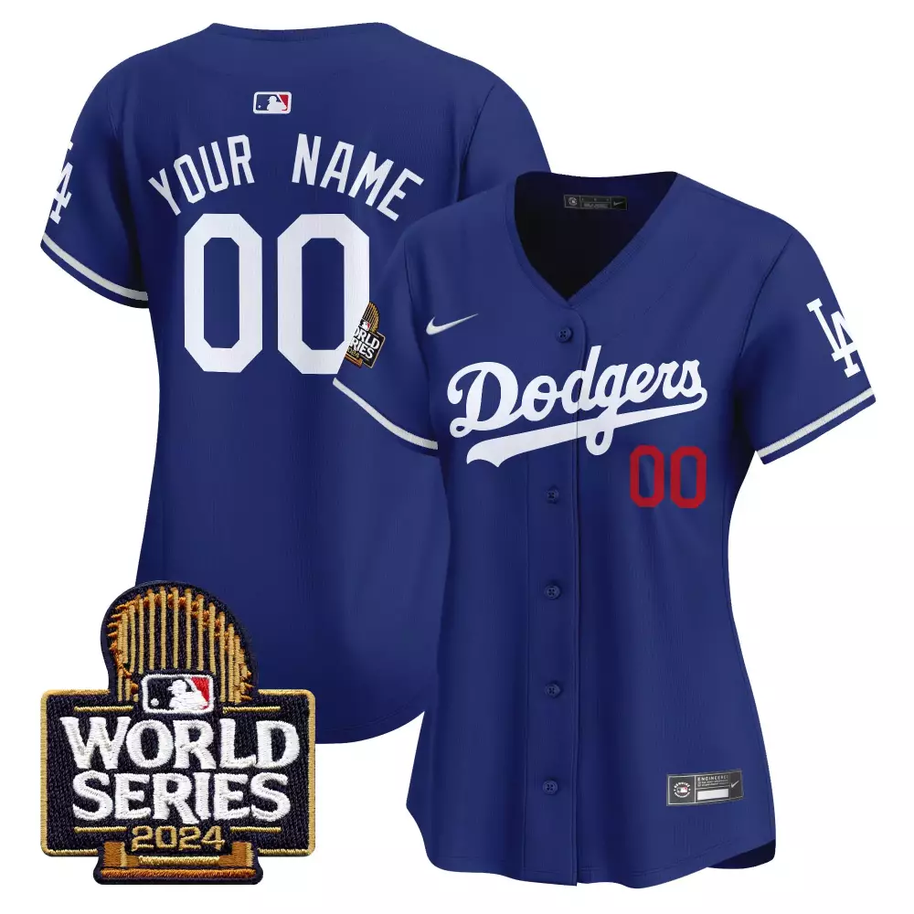 World Series Dodgers Royal Limited Edition Jersey | All Stitched Vapor Premier | Custom Fan Gear | For Men, Women & Youth